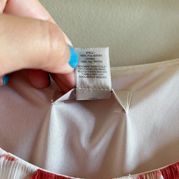 LOFT ANN TAYLOR FLORAL PRINT‎ PLEATED WOMENS SIZE 2 MIDI DRESS LINED - Picture 5 of 8